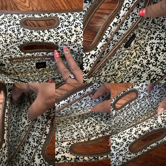 Hobo International Brown Leather Katrina Clutch Fold Over Cutout Handle Envelope - Picture 13 of 16